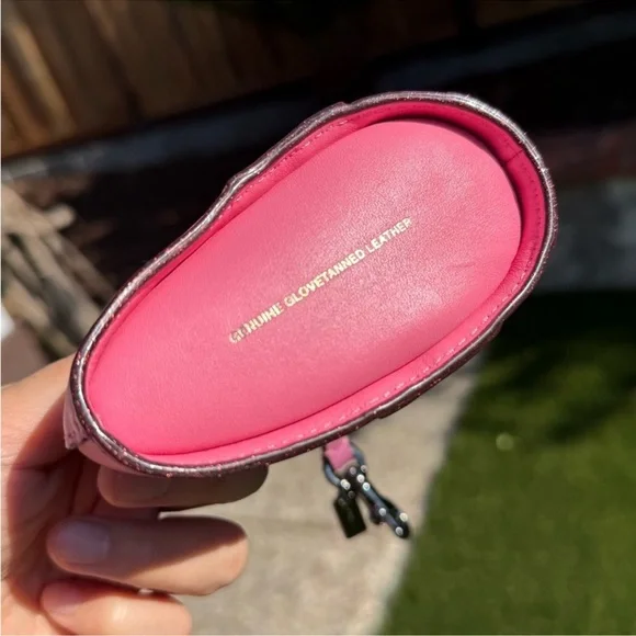 COACH Dino Starlight Rexy Tyrannosaurus T Rex STAR Coin Pouch Leather  27131 - Picture 4 of 16